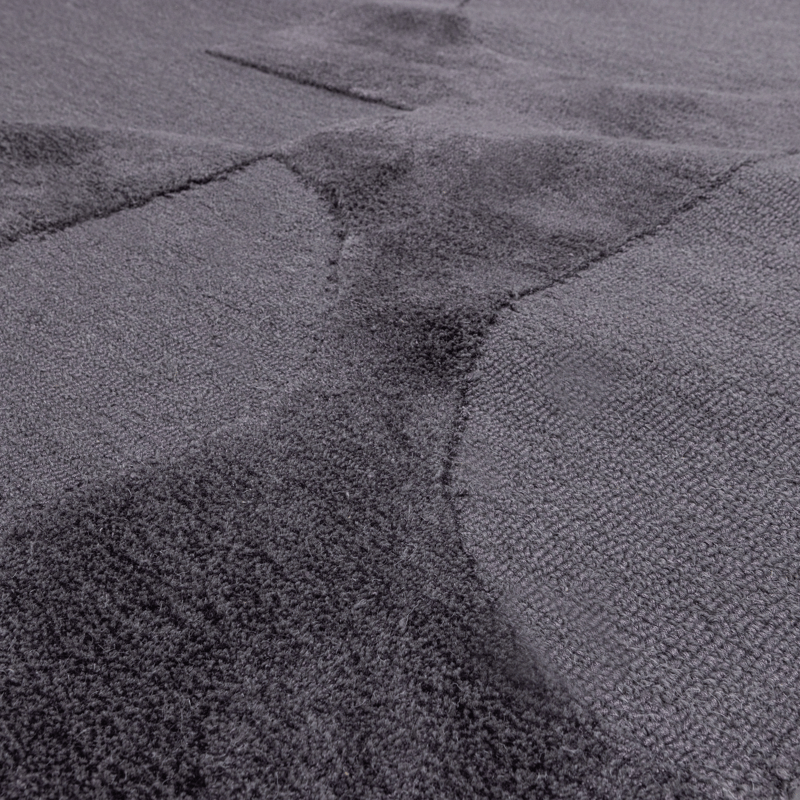 Tæppe Livo 160×160 cm - Grå - Tekstiler - Tæpper - Moderne tæppe - Uldtæppe