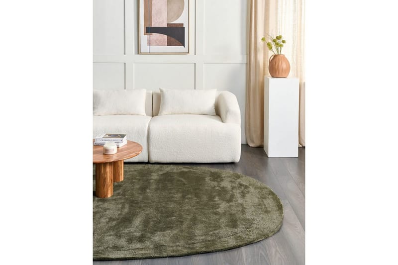 Tæppe Mitha - Grøn - Tekstiler - Tæpper - Moderne tæppe - Viskosetæpper & kunstsilketæpper