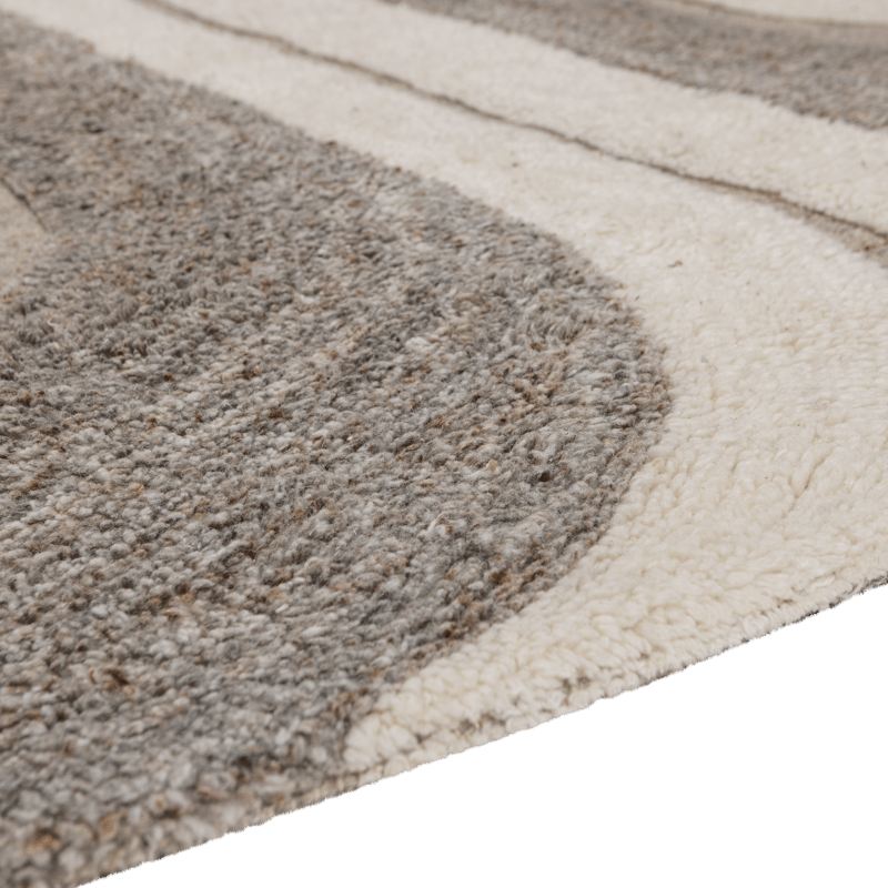 Tæppe Moro 170×240 cm - Grå/Hvid - Tekstiler - Tæpper - Moderne tæppe - Uldtæppe