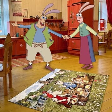 Tæppe Relvi 120x180 cm - Grøn - Tekstiler - Tæpper - Moderne tæppe - Wiltontæpper