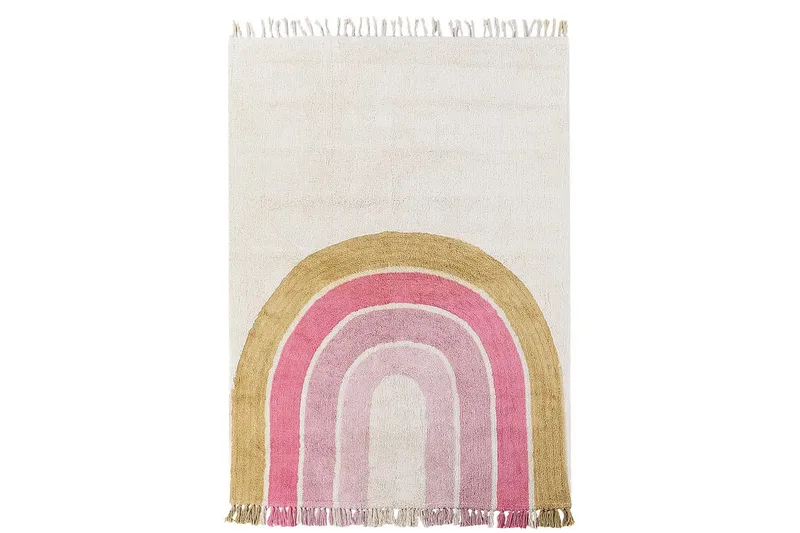 Tæppe Tatarli, Beige, lyserød, gul