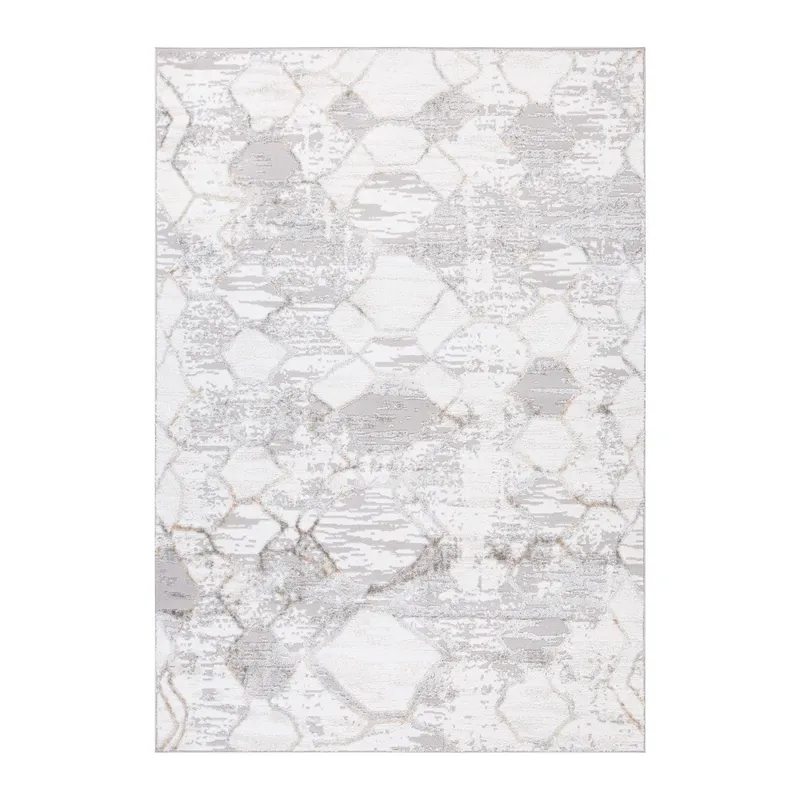 Tæppe Vanor 100x150 cm, sølv/hvid