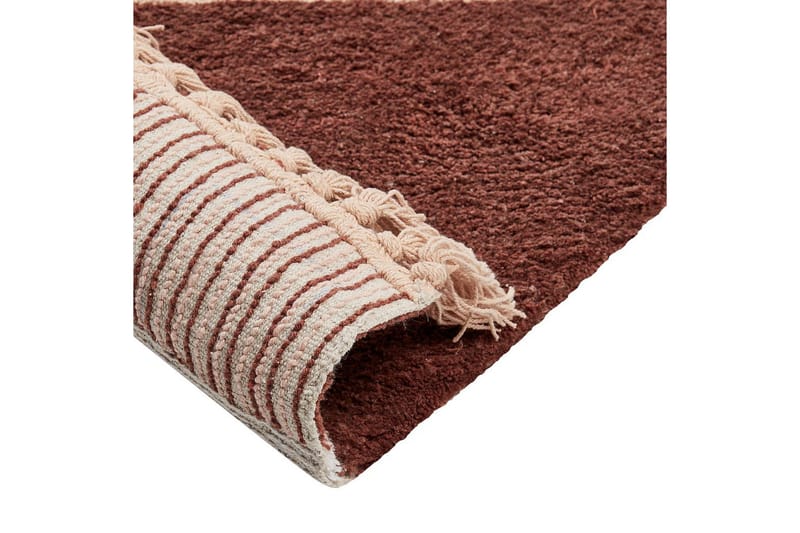 Tæppe Xuluf - Brun, Beige - Tekstiler - Tæpper - Moderne tæppe - Bomuldstæpper