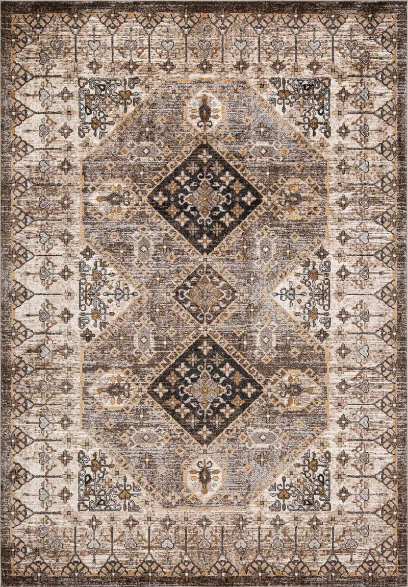 Tæppe Yelvi 133x190 cm, Brun/Beige