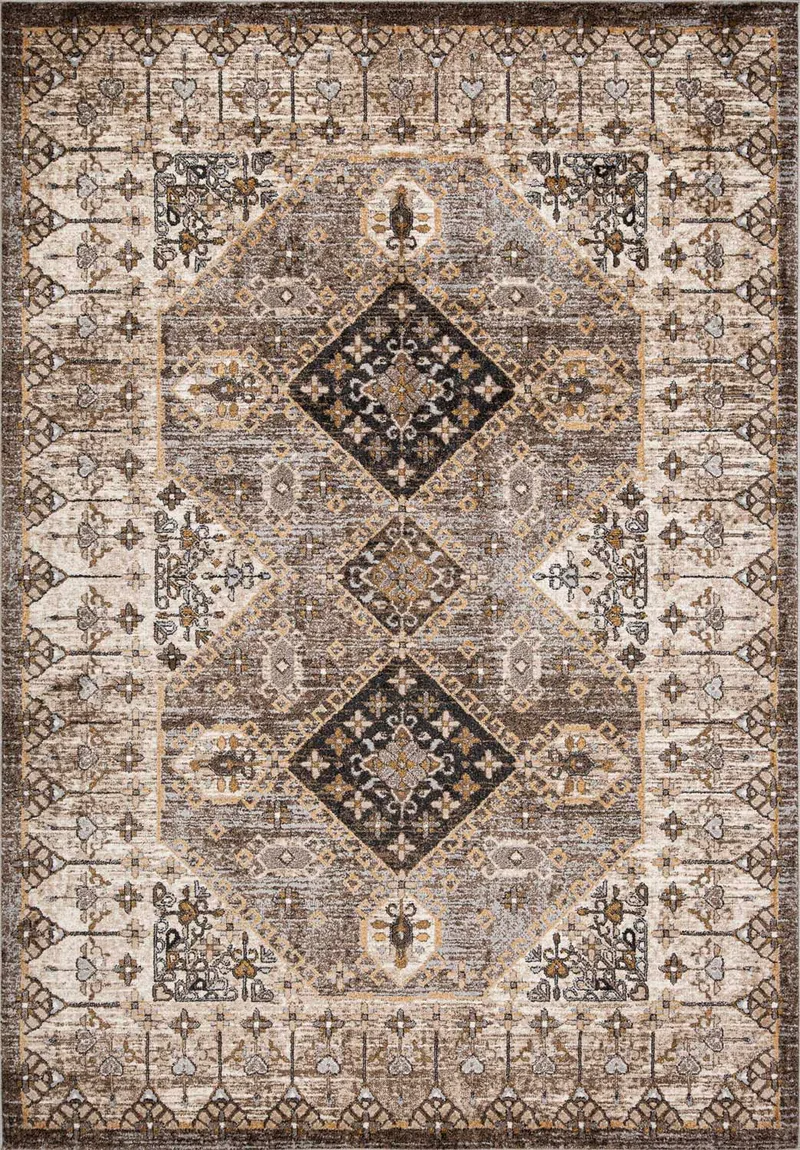 Tæppe Yelvi 200x285 cm, brun/beige