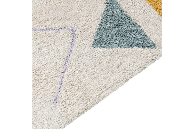 Tæppe Zaysan - Beige, grøn, lilla, gul, sort - Tekstiler - Tæpper - Moderne tæppe - Bomuldstæpper