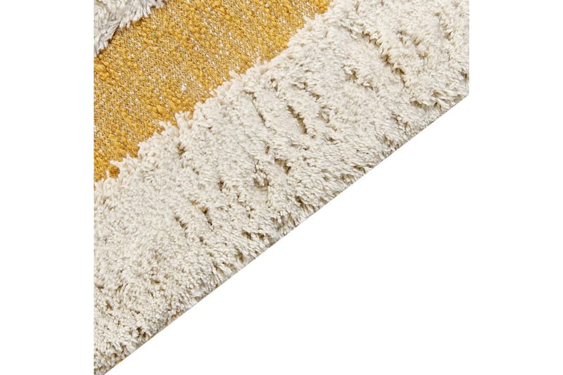Tæppe Perai - Hvid, Gul, 160x230 cm - Tekstiler - Tæpper - Moderne tæppe - Bomuldstæpper