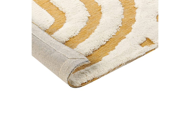 Tæppe Perai - Hvid, Gul, 160x230 cm - Tekstiler - Tæpper - Moderne tæppe - Bomuldstæpper