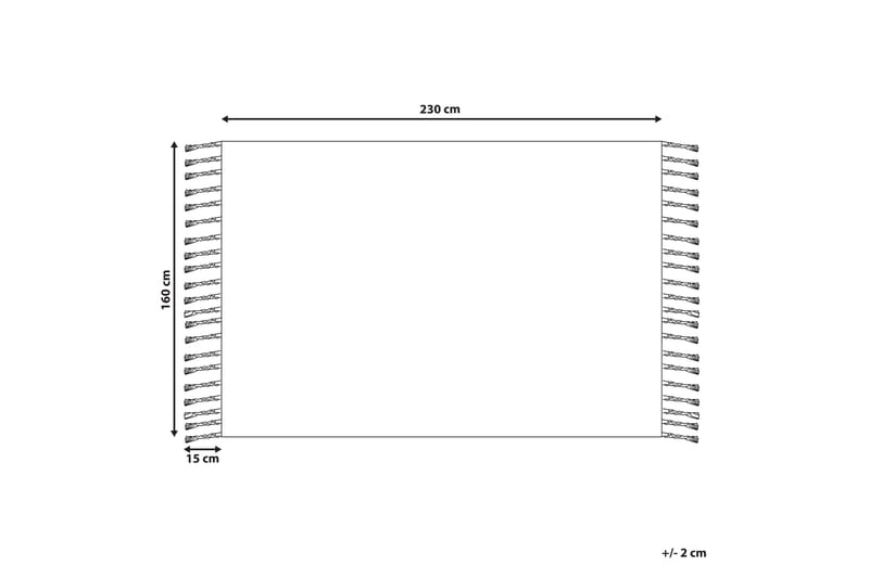 Tabiat Ryetæppe 160x230 cm - Sort/hvid - Tekstiler - Tæpper - Moderne tæppe - Ryatæpper