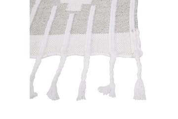 Tabiat Ryetæppe 160x230 cm - Sort/hvid - Tekstiler - Tæpper - Fladvævet tæppe