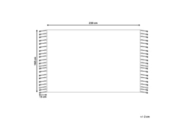 Tabiat Ryetæppe 160x230 cm - Sort/hvid - Tekstiler - Tæpper - Fladvævet tæppe