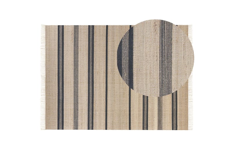 Talpur Jutetæppe 160x230 cm - Beige - Tekstiler - Tæpper - Moderne tæppe - Sisaltæpper