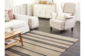 Talpur Jutetæppe 160x230 cm - Beige - Tekstiler - Tæpper - Moderne tæppe - Sisaltæpper