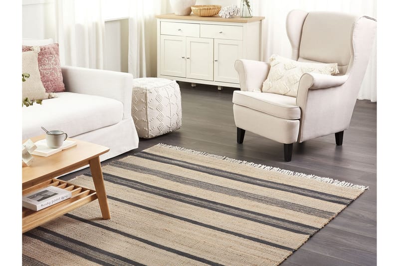 Talpur Jutetæppe 160x230 cm - Beige - Tekstiler - Tæpper - Moderne tæppe - Sisaltæpper