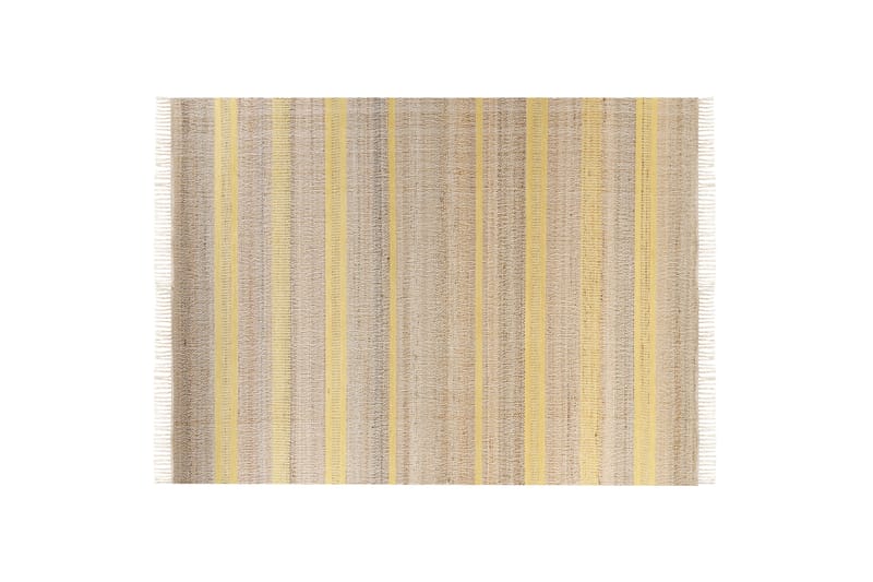 Talpur Jutetæppe 160x230 cm - Gul - Tekstiler - Tæpper - Moderne tæppe - Gangmåtter
