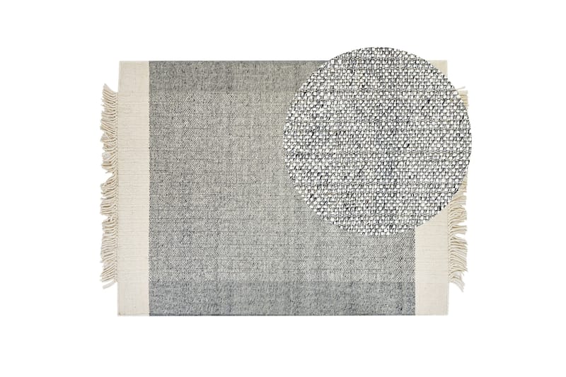 Tatlisu Uldtæppe 160x230 cm - Grå - Tekstiler - Tæpper - Moderne tæppe - Uldtæppe