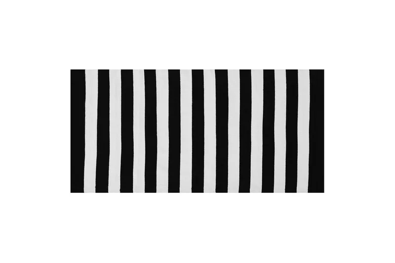 Tavas Ryetæppe 80x150 cm, Sort/hvid