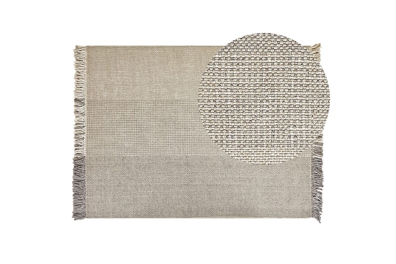 Tekeler Uldtæppe 140x200 cm - Grå - Tekstiler - Tæpper - Moderne tæppe - Uldtæppe