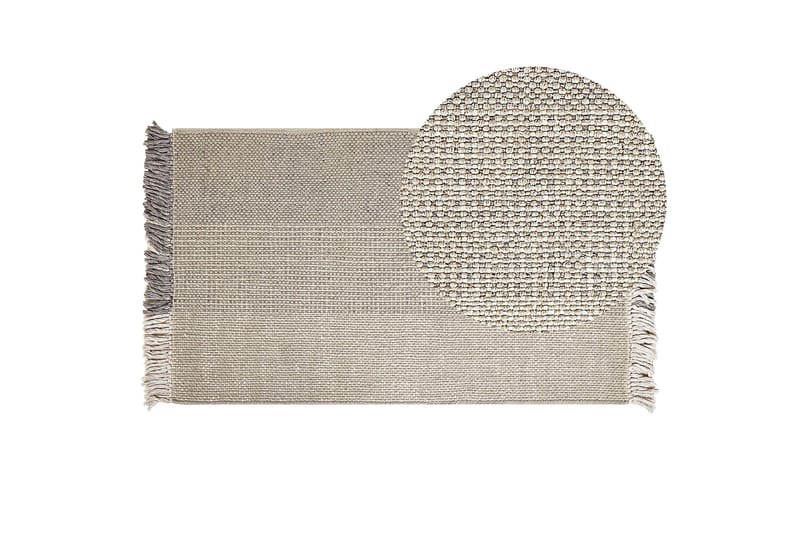 Tekeler Uldtæppe 80x150 cm - Grå - Tekstiler - Tæpper - Moderne tæppe - Uldtæppe