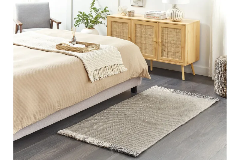 Tekeler Uldtæppe 80x150 cm - Grå - Tekstiler - Tæpper - Moderne tæppe - Uldtæppe