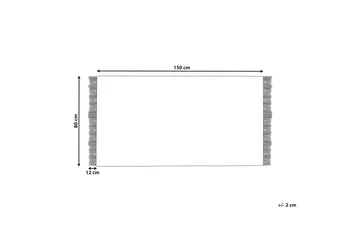 Tekeler Uldtæppe 80x150 cm - Grå - Tekstiler - Tæpper - Moderne tæppe - Uldtæppe