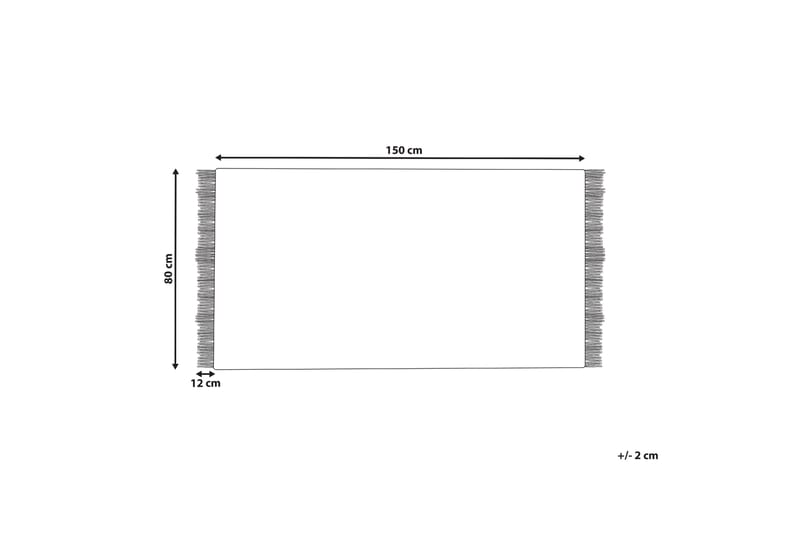 Tekeler Uldtæppe 80x150 cm - Grå - Tekstiler - Tæpper - Moderne tæppe - Uldtæppe