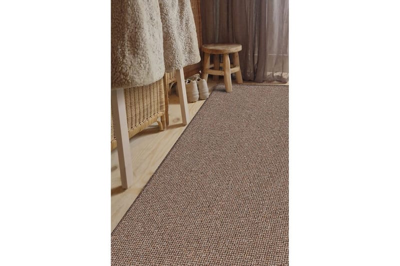 Titan Tufte tæppe 80x320 cm - Brun - Tekstiler - Tæpper - Moderne tæppe - Wiltontæpper