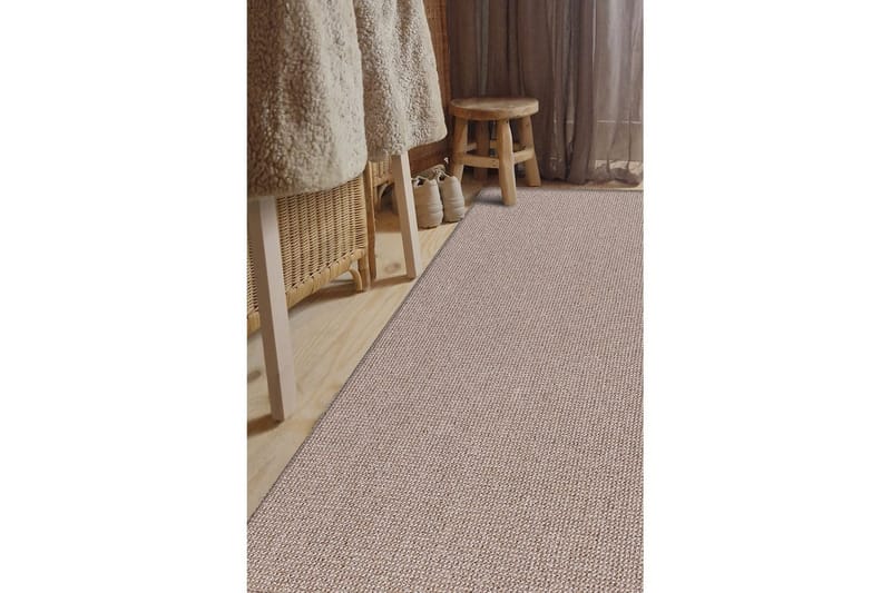 Titan Tufte tæppe 80x400 cm - Beige - Tekstiler - Tæpper - Moderne tæppe - Wiltontæpper
