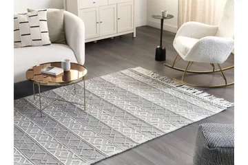 Tonya Uldtæppe 160x230 cm - Grå - Tekstiler - Tæpper - Moderne tæppe - Uldtæppe