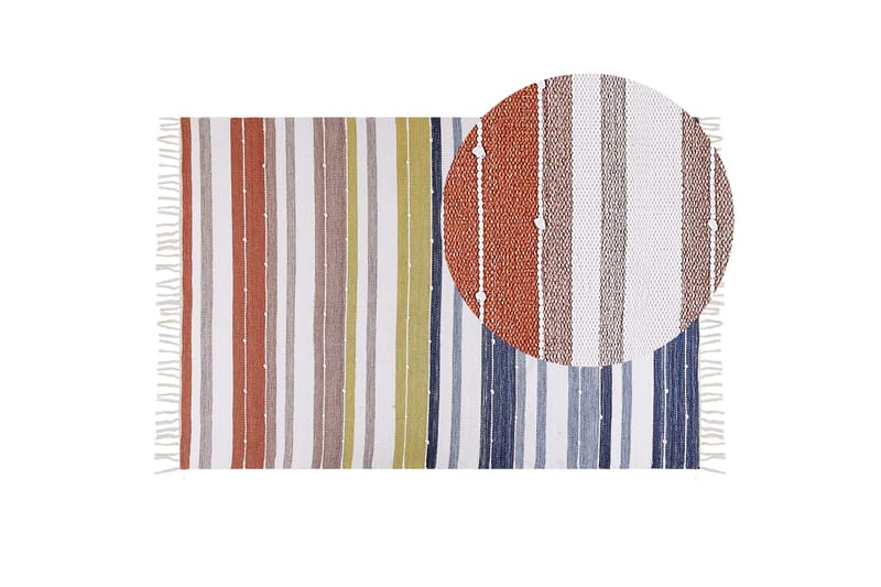 Tozakli Ryetæppe 160x230 cm - Blå - Tekstiler - Tæpper - Moderne tæppe - Ryatæpper