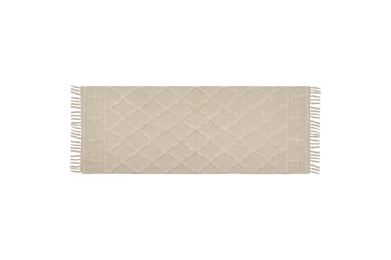 Tozlu Bomuldstæppe 80x230 cm - Beige - Tekstiler - Tæpper - Moderne tæppe - Bomuldstæpper