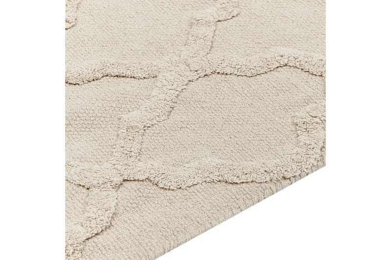 Tozlu Bomuldstæppe 80x230 cm - Beige - Tekstiler - Tæpper - Moderne tæppe - Bomuldstæpper