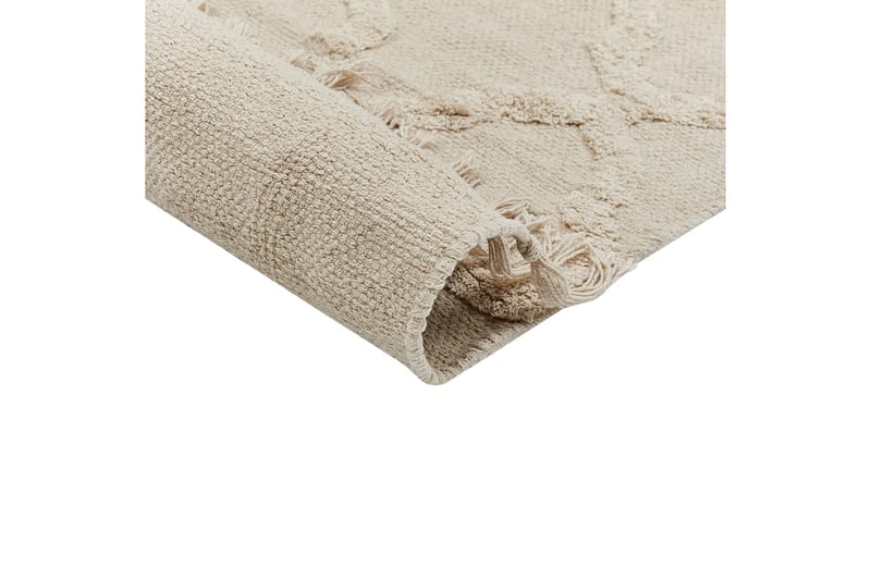 Tozlu Bomuldstæppe 80x230 cm - Beige - Tekstiler - Tæpper - Moderne tæppe - Bomuldstæpper