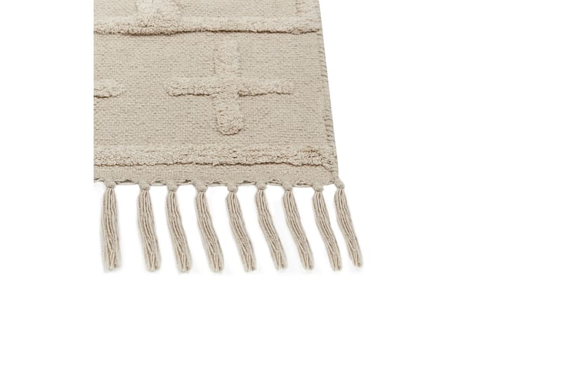 Tozlu Bomuldstæppe 80x230 cm - Beige - Tekstiler - Tæpper - Moderne tæppe - Bomuldstæpper