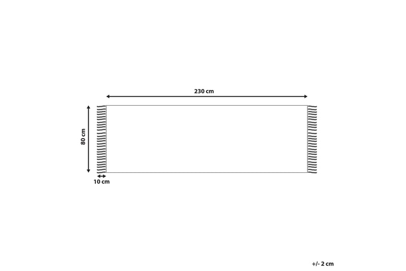 Tozlu Bomuldstæppe 80x230 cm - Beige - Tekstiler - Tæpper - Moderne tæppe - Bomuldstæpper