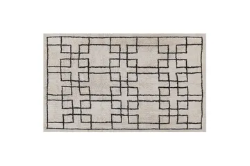 Turhal Ryetæppe 140x200 cm - Beige - Tekstiler - Tæpper - Moderne tæppe - Bomuldstæpper