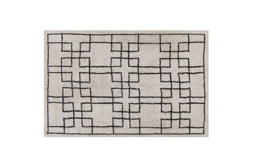 Turhal Ryetæppe 160x230 cm - Beige - Tekstiler - Tæpper - Moderne tæppe - Bomuldstæpper
