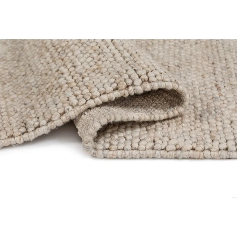 Uldmåtte Bubble Kvadrat - 200x200 cm, sand - Tekstiler - Tæpper - Moderne tæppe - Uldtæppe