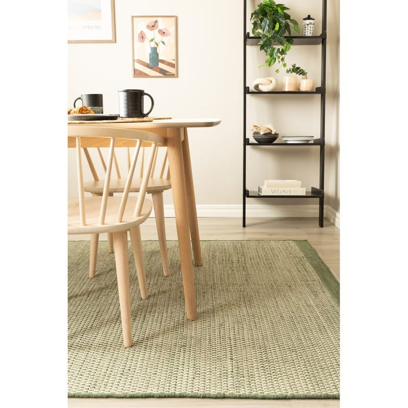 Uldmåtte Gotti - 140x200 cm, Smaragdgrøn - Tekstiler - Tæpper - Moderne tæppe - Uldtæppe