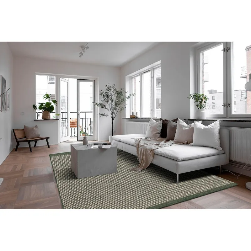 Uldmåtte Gotti - 160x230 cm, Smaragdgrøn - Tekstiler - Tæpper - Moderne tæppe - Uldtæppe