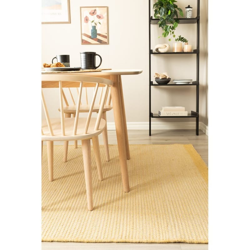 Uldmåtte Gotti - 240x340 cm, Gul - Tekstiler - Tæpper - Moderne tæppe - Uldtæppe