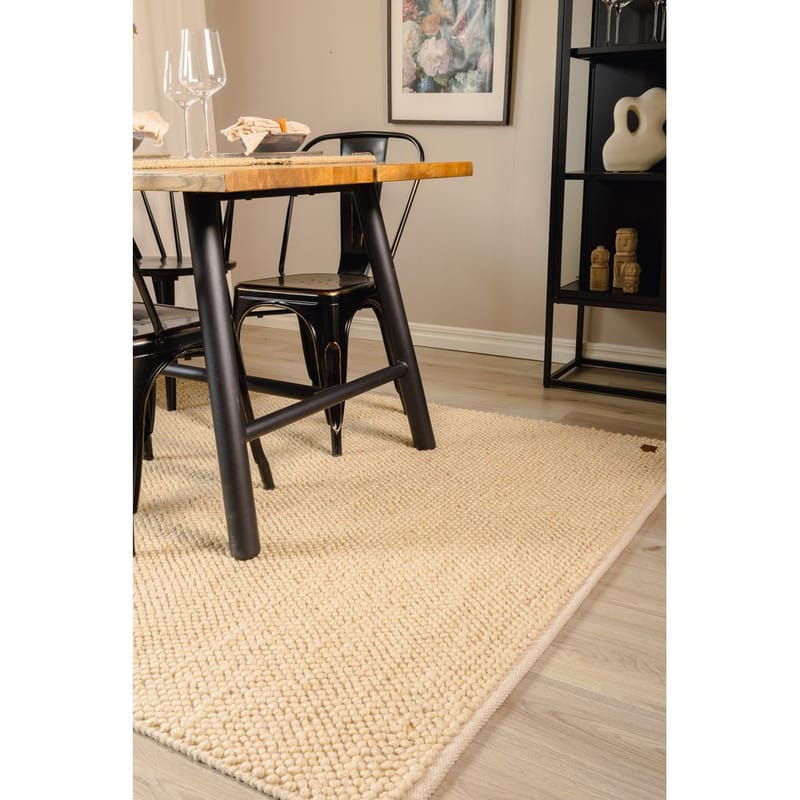 Uldtæppe Bubble - 160x230 cm, Natur - Tekstiler - Tæpper - Moderne tæppe - Uldtæppe