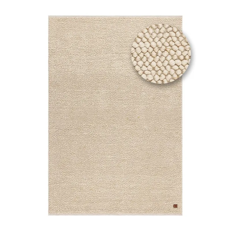 Uldtæppe Bubble - 200x300 cm, Natur - Tekstiler - Tæpper - Moderne tæppe - Uldtæppe