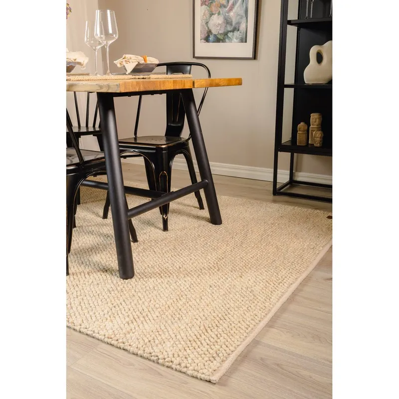 Uldtæppe Bubble - 200x300 cm, Sand - Tekstiler - Tæpper - Moderne tæppe - Uldtæppe