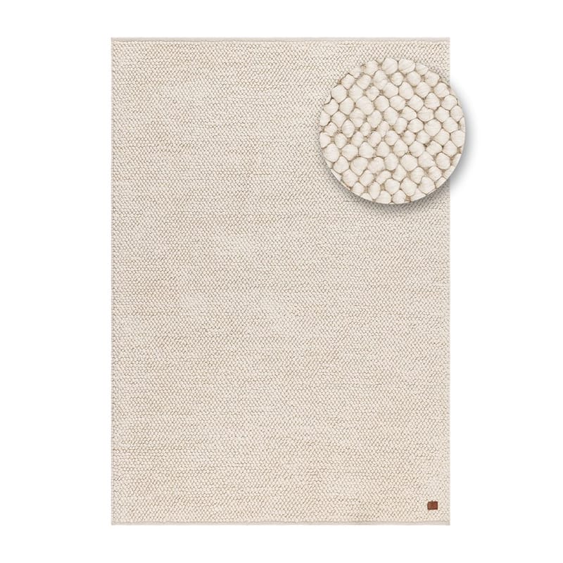Uldtæppe Bubble - 240x340 cm, Creme - Tekstiler - Tæpper - Moderne tæppe - Uldtæppe