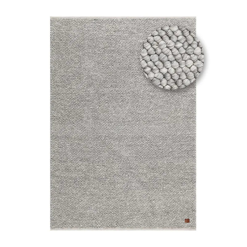 Uldtæppe Bubble - 240x340 cm, Grå - Tekstiler - Tæpper - Moderne tæppe - Uldtæppe