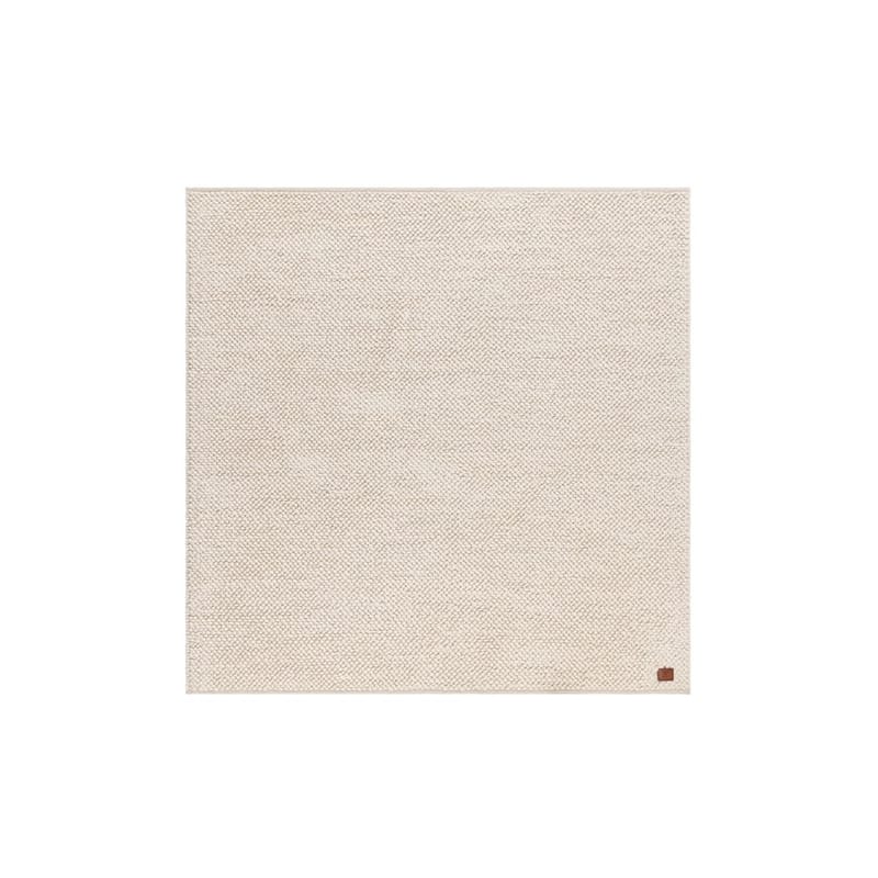 Uldtæppe Bubble Kvadrat, 200x200 cm, Creme