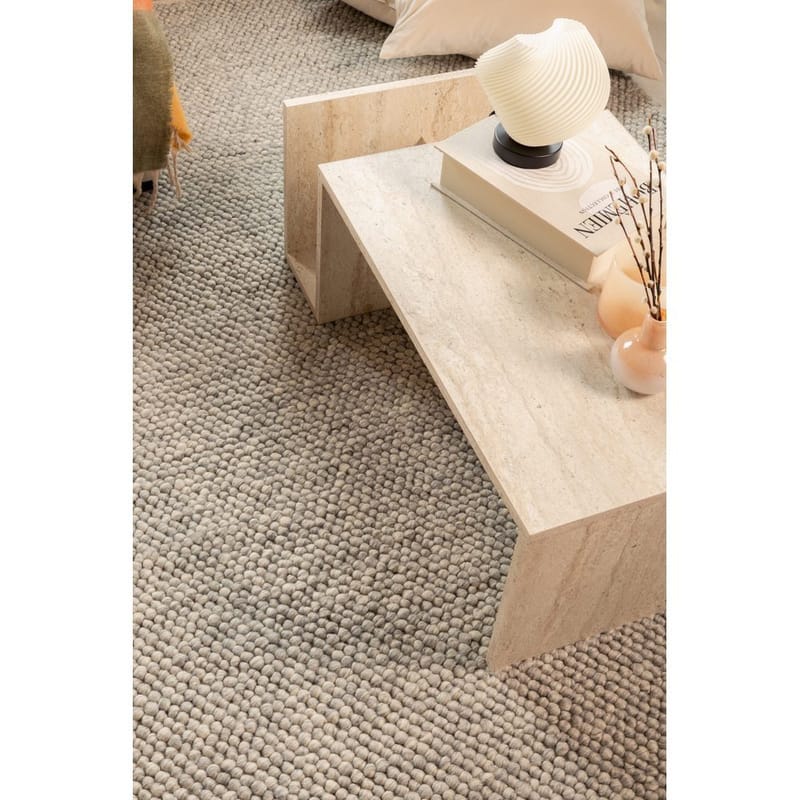 Uldtæppe Bubble Kvadrat - 200x200 cm, Grå - Tekstiler - Tæpper - Moderne tæppe - Uldtæppe