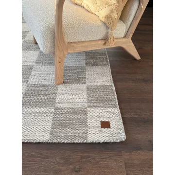 Uldtæppe Chessie Kvadrat - 250x250 cm, Grå - Tekstiler - Tæpper - Moderne tæppe - Uldtæppe
