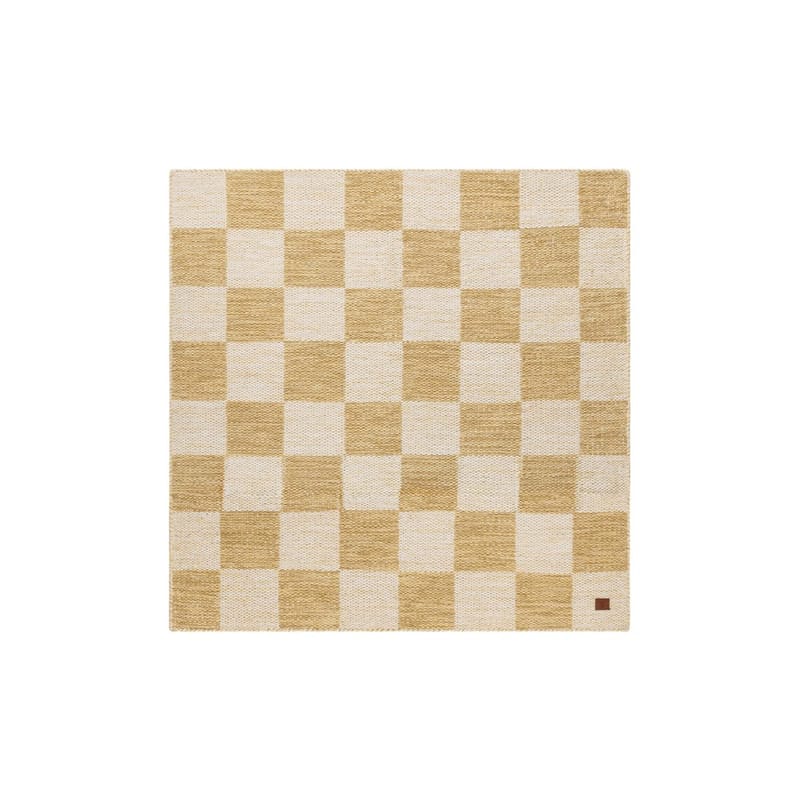 Uldtæppe Chessie Kvadrat, 250x250 cm, Okker gul